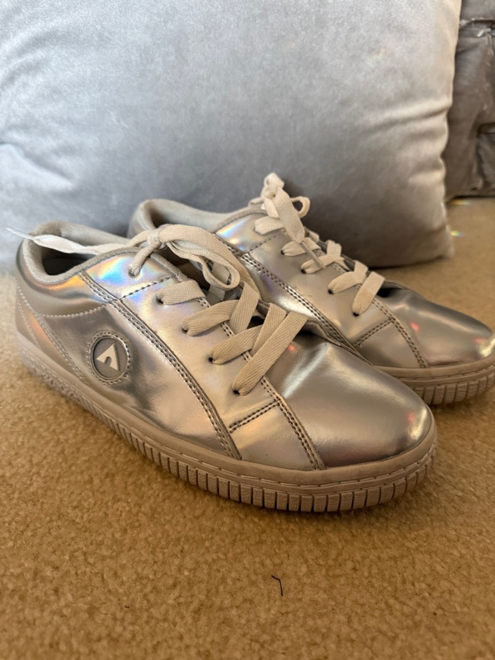 Airwalk Silver Holographic Sneakers